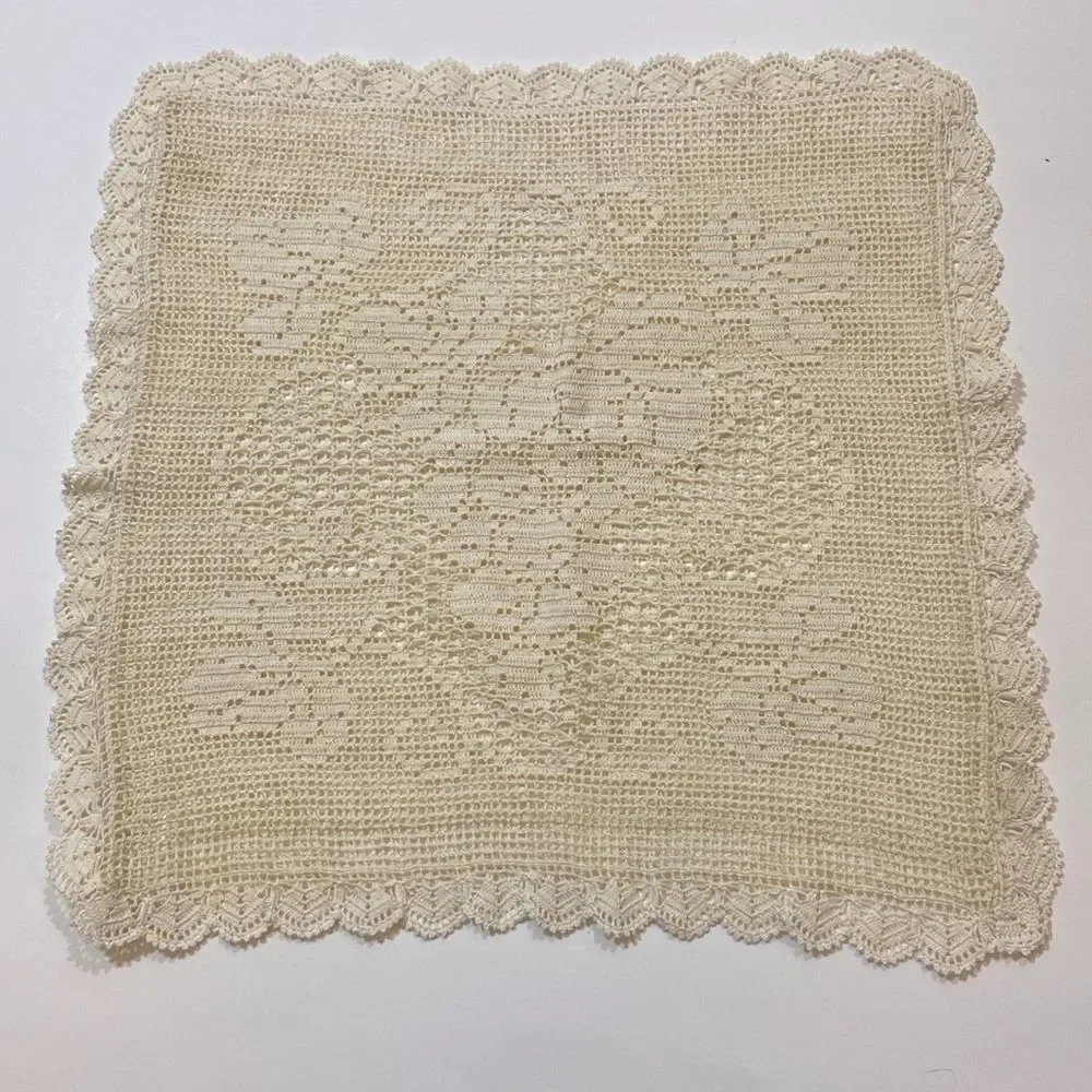 Vinegar Handmade Embroidered Standard Size16”x16” Pillow Case